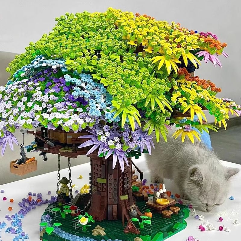 🎄Christmas Gift🎁Sakura Tree Building Block Set (2008 Pieces) — Each Block Holds Endless Creativity