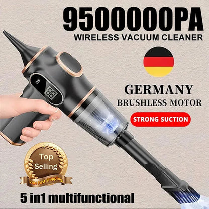 9500000Pa 5-in-1 Wireless Portable Vacuum Cleaner