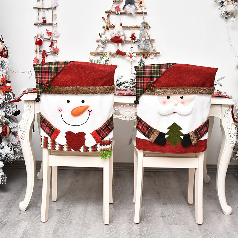 2025 Christmas New Arrivals Hot Sale - Soft, Wrinkle-Resistant, Non-Slip Christmas Dinner Chair Covers
