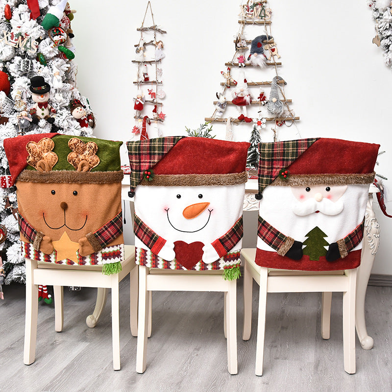 2025 Christmas New Arrivals Hot Sale - Soft, Wrinkle-Resistant, Non-Slip Christmas Dinner Chair Covers