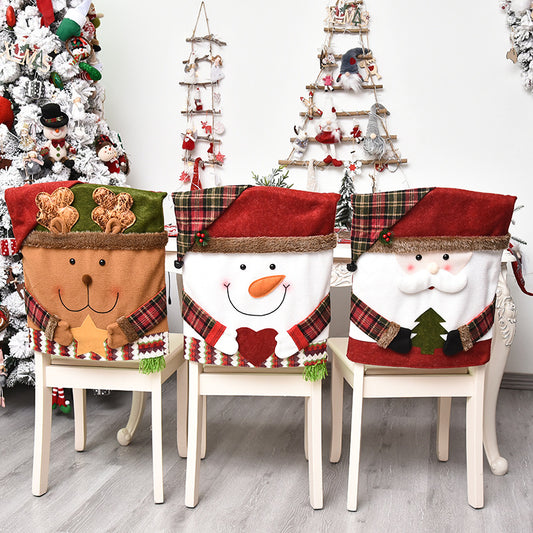 2025 Christmas New Arrivals Hot Sale - Soft, Wrinkle-Resistant, Non-Slip Christmas Dinner Chair Covers