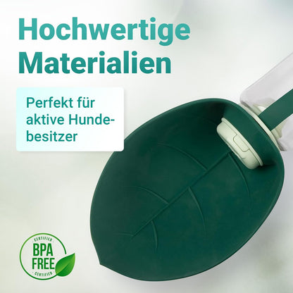 Food-Grade Portable Silicone Leak-Proof Pet Water Bottle with Food Container and Drinking Dispenser