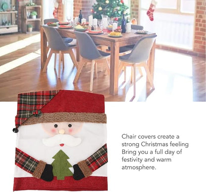 2025 Christmas New Arrivals Hot Sale - Soft, Wrinkle-Resistant, Non-Slip Christmas Dinner Chair Covers