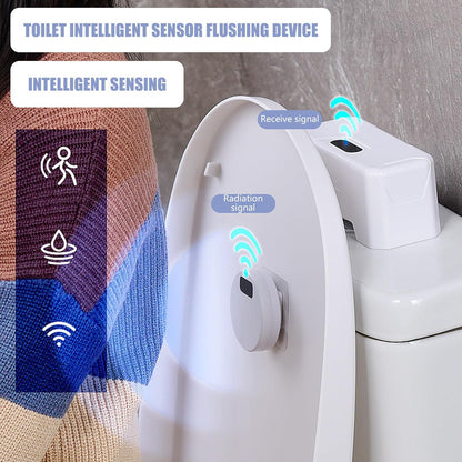 Motion Sensor Toilet Flusher, High-Efficiency Cleaning with Easy 50% Water Savings