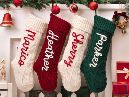 Personalized New Embroidered Name Family Christmas Stocking