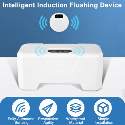 Motion Sensor Toilet Flusher, High-Efficiency Cleaning with Easy 50% Water Savings