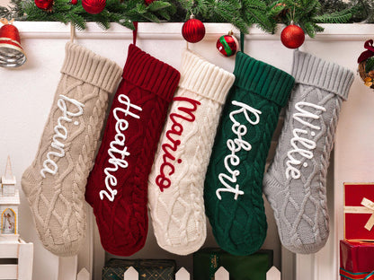 Personalized New Embroidered Name Family Christmas Stocking