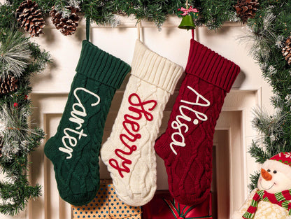 Personalized New Embroidered Name Family Christmas Stocking
