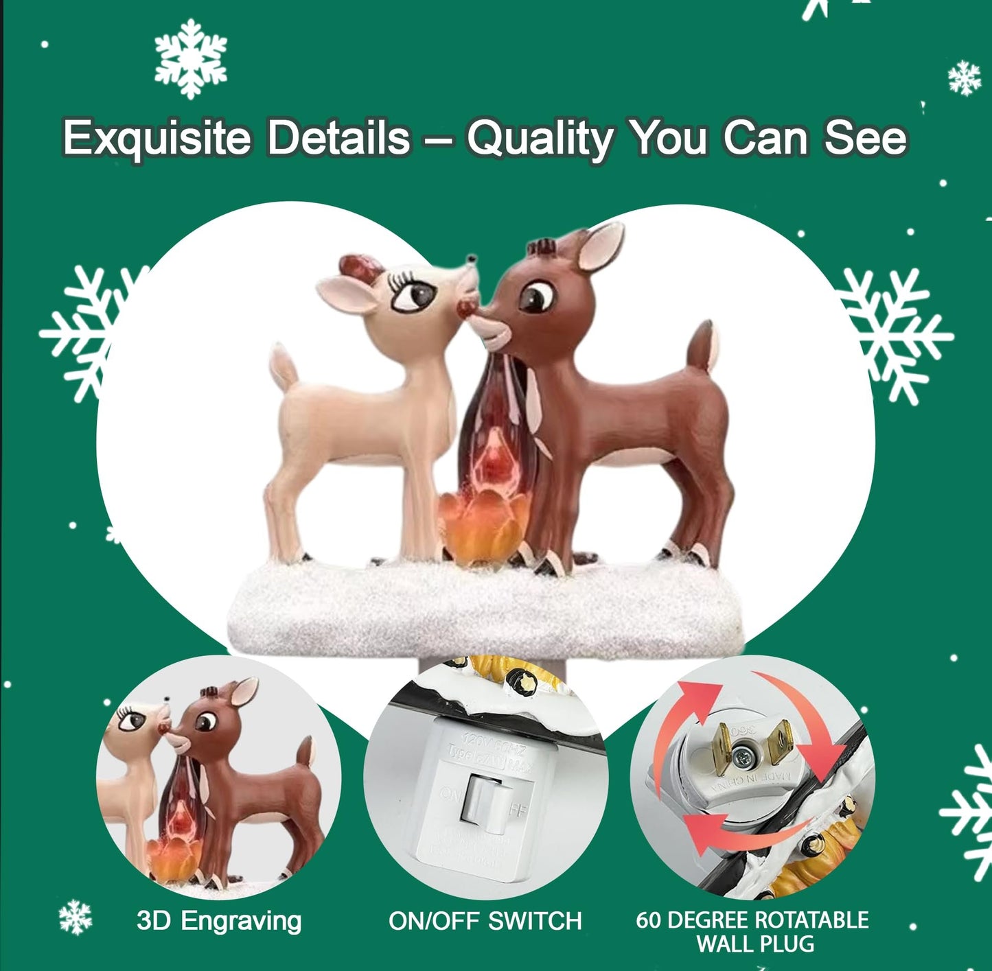 Christmas Reindeer Campfire Nightlight🦌