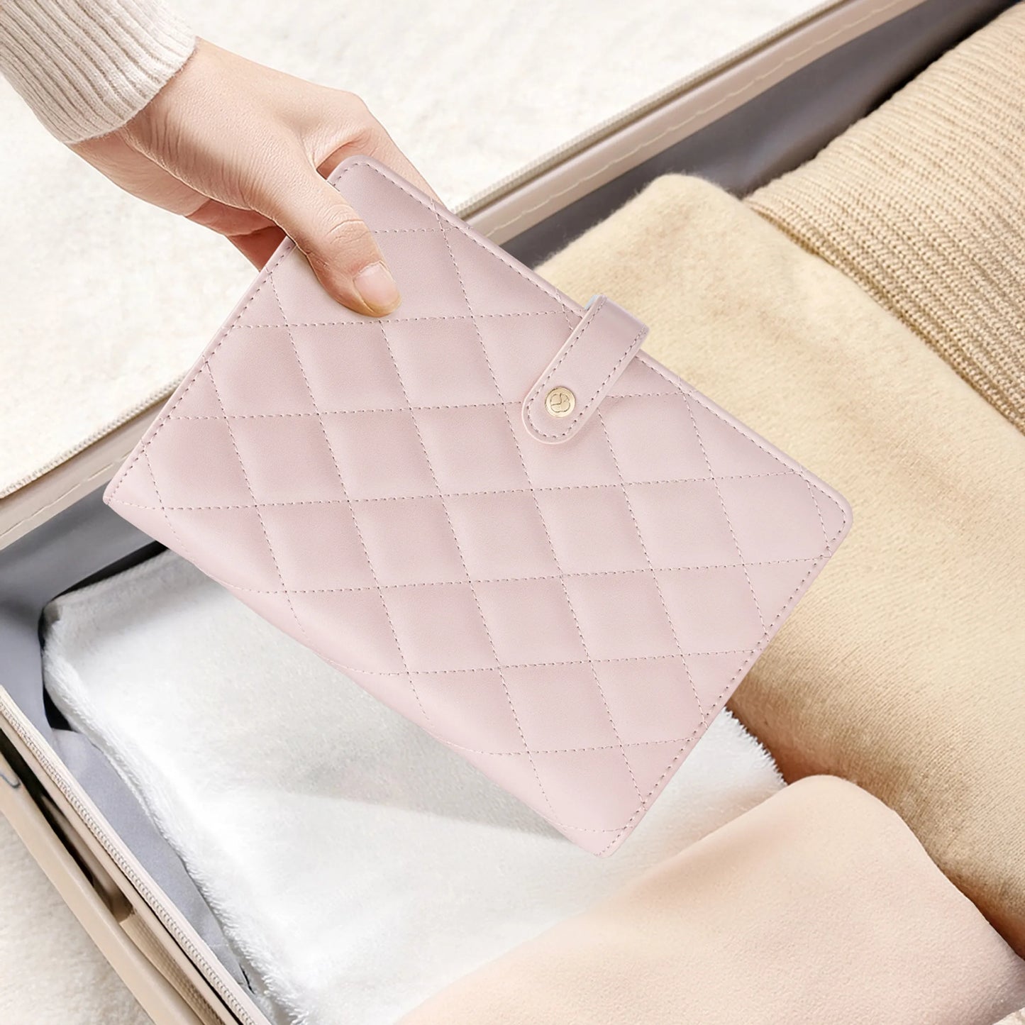 Travel Jewelry Organizer丨Transparent Zipper Velvet Jewelry Pouch