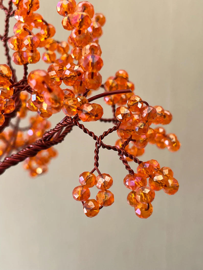 High-quality handcrafted crystal gemstone tree