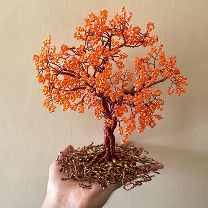 High-quality handcrafted crystal gemstone tree