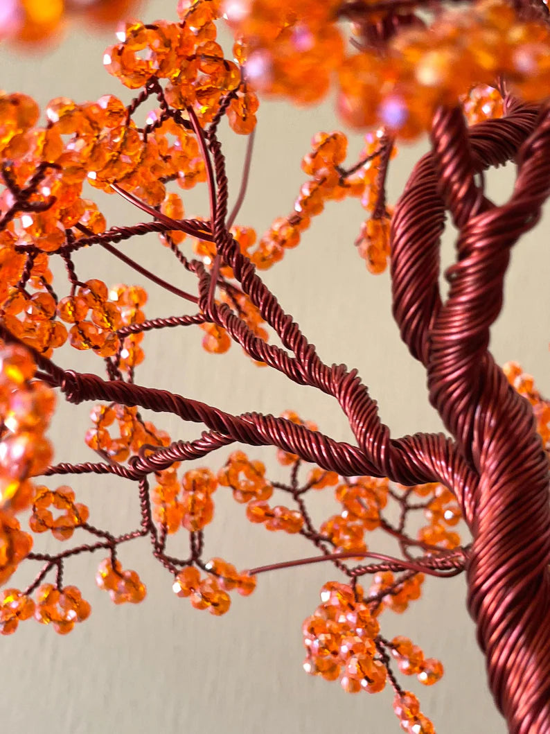 High-quality handcrafted crystal gemstone tree