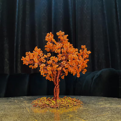 High-quality handcrafted crystal gemstone tree