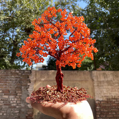 High-quality handcrafted crystal gemstone tree